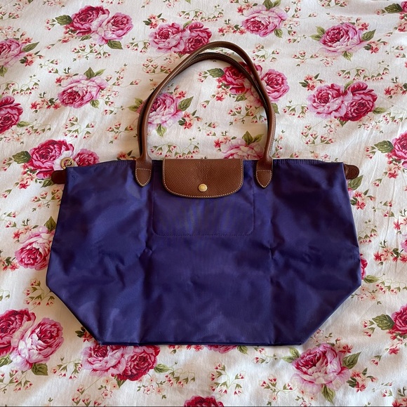 Longchamp Handbags - Longchamp- Purple Original Size Le Pliage Tote